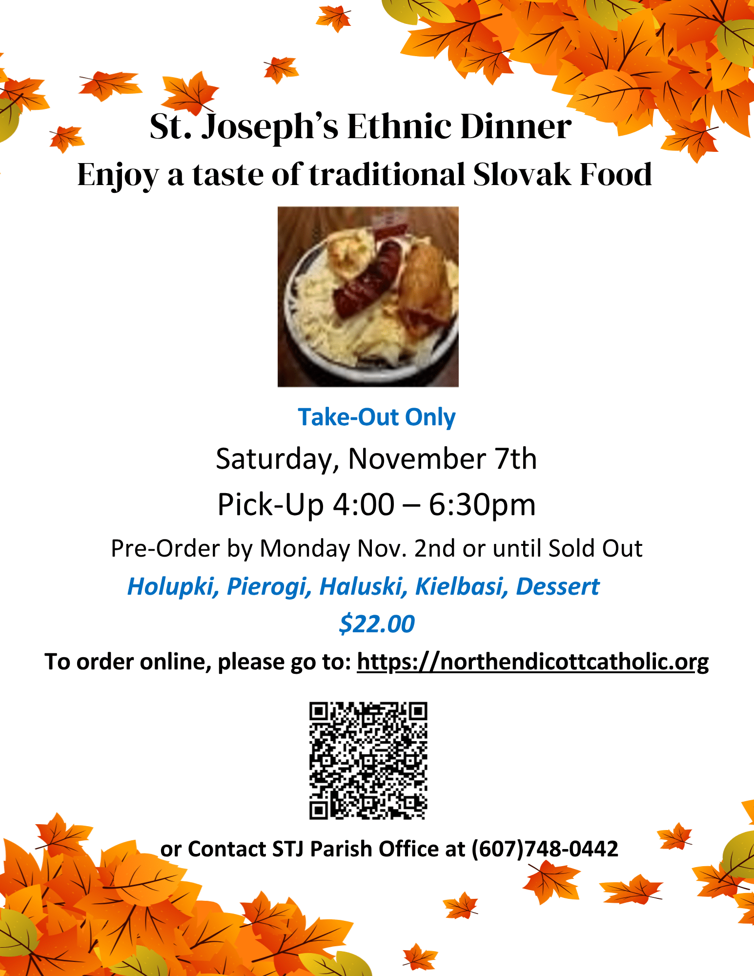 St. Joseph’s Ethnic Dinner Enjoy a taste of traditional Slovak Food (1)